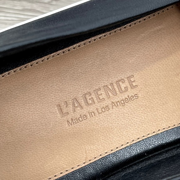 NEW- L'AGENCE *RARE* Calf Hair Leather Slip On Sneakers Black & Purple - Sz 9.5 - Picture 3 of 13